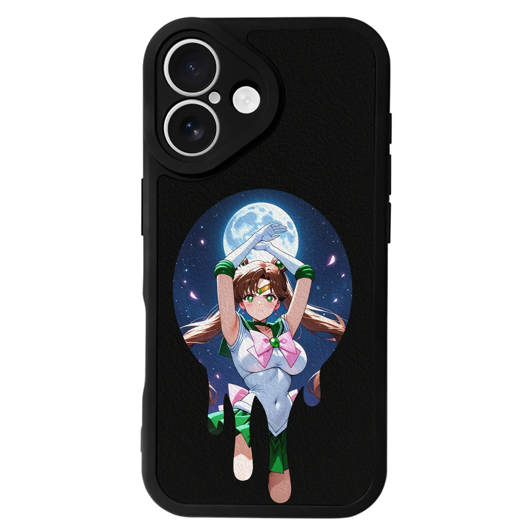 美少女戦士セーラームーン グッズ 木野 まこと - IPhone 16シリーズ対応 ・ シリコンスマホケース ・ レザー調 ・ 高精度フィット ・ 耐衝撃 ・ ワイヤレス充電対応 ・ 精密カット